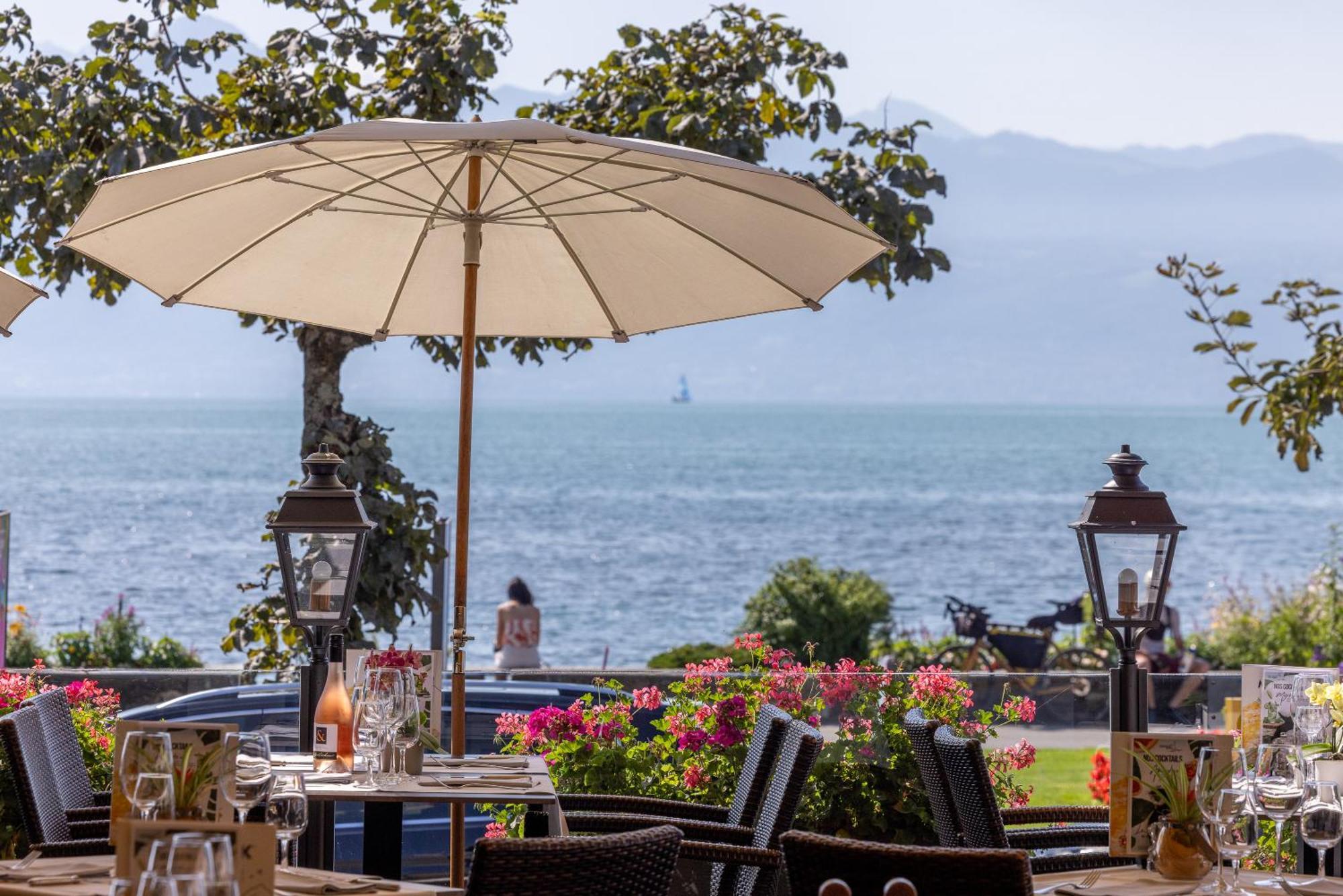 Romantik Hotel Mont Blanc Au Lac Morges Esterno foto