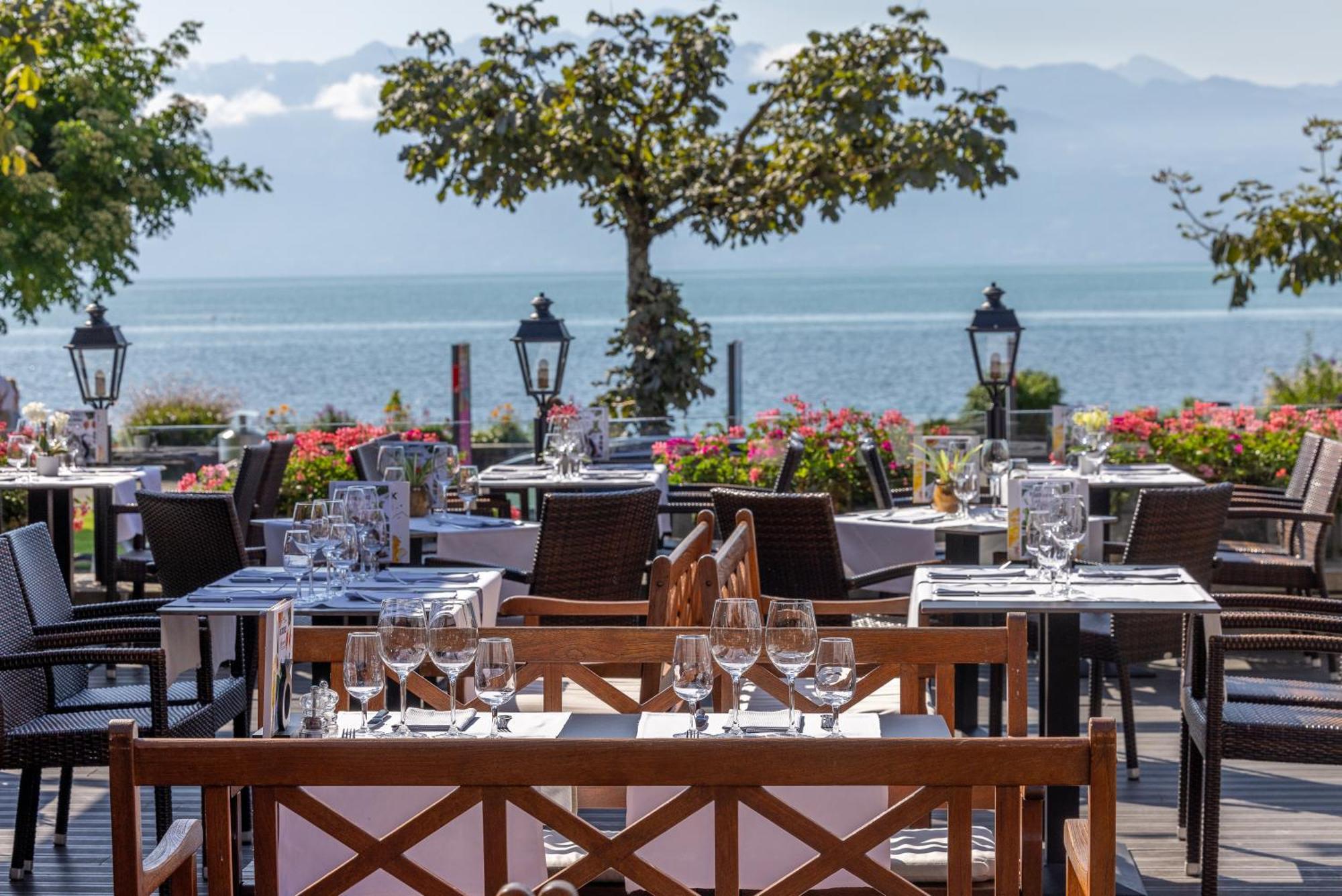 Romantik Hotel Mont Blanc Au Lac Morges Esterno foto