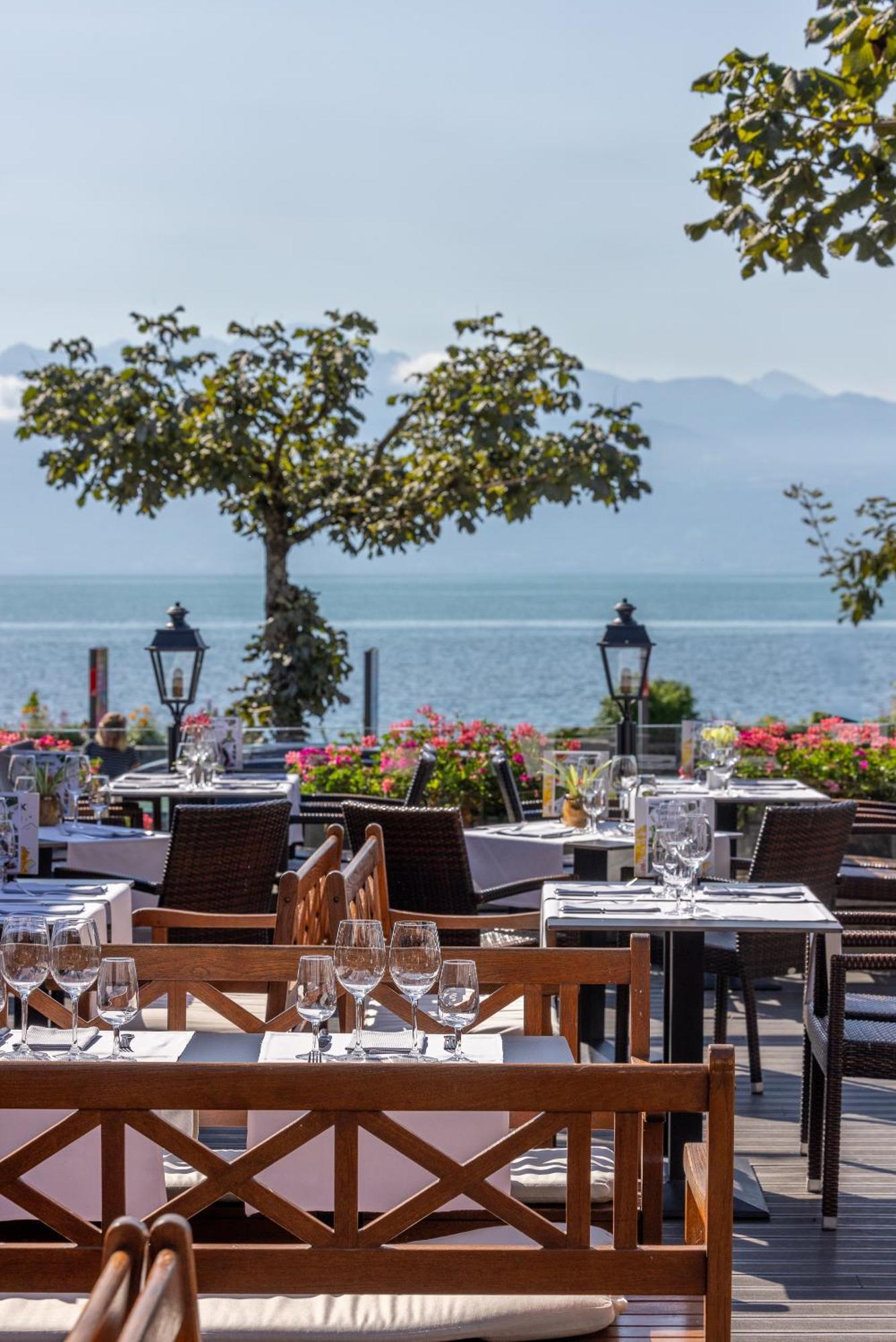 Romantik Hotel Mont Blanc Au Lac Morges Esterno foto