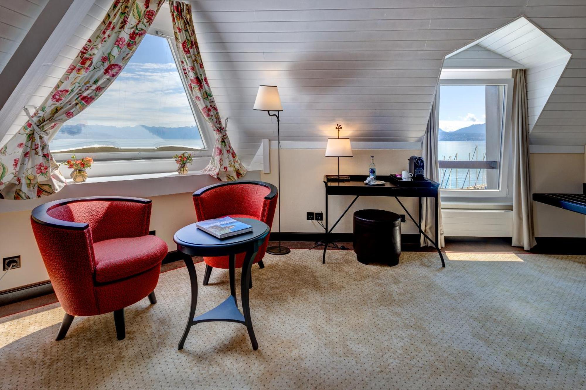 Romantik Hotel Mont Blanc Au Lac Morges Esterno foto